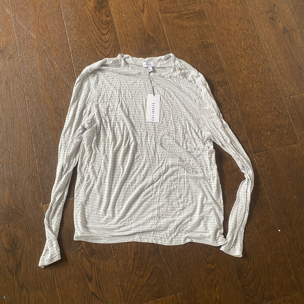 Light Gray Long Sleeve Top amazing material super stylish shirt brand new